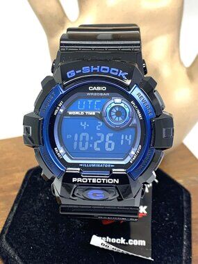 Casio G-Shock Men's Watch G8900 Quartz Digital Blue Black Resin Sport 3285 50mm